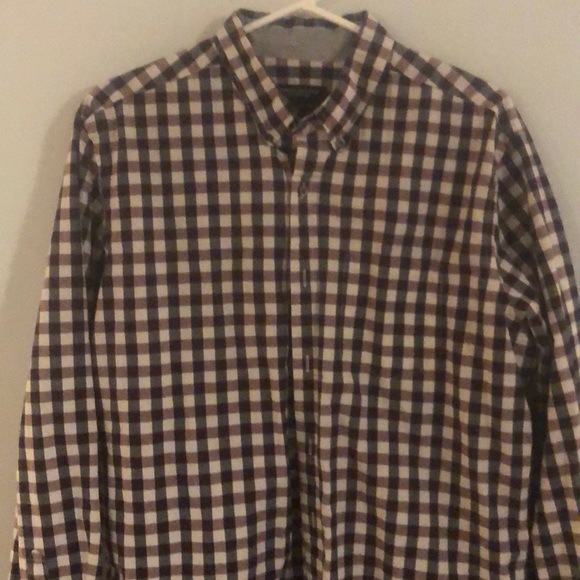 American Eagle men’s button up plaid - Picture 3 of 3